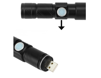 Linterna LED Recargable Impermeable Compacta con USB - Image 4