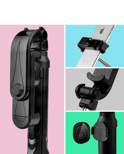 Trípode Selfie Compatible con Apple - Soporte Ajustable para iPhone - Image 7
