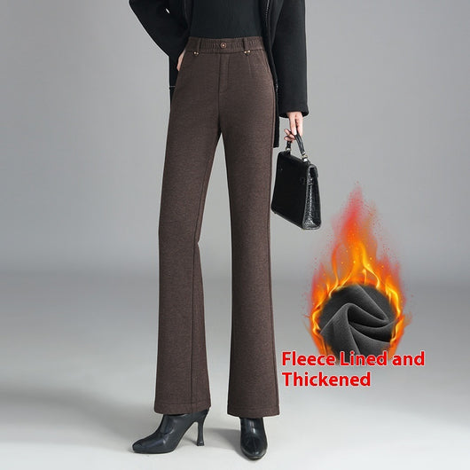 Pantalones Flare Slim Forrados en Fleece - Estilo Casual y Cómodo - Image 13