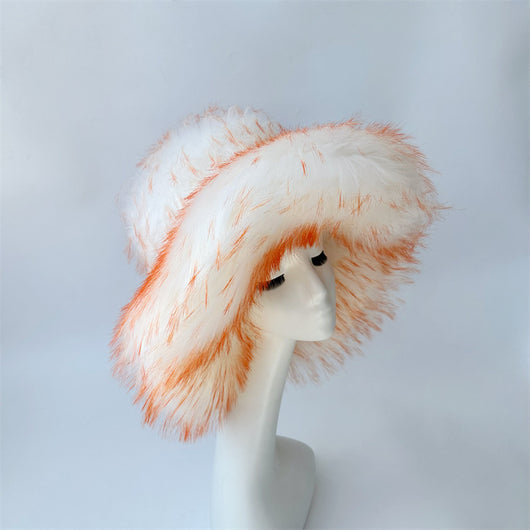 Gorro Punk de Piel de Mapache Grueso - Abrigo Ecológico para Otoño e Invierno - Image 8