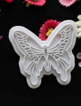 Molde Resorte Mariposa para Fondant - Cortador y Grabador 2 Piezas