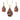 Pendant necklace earring set