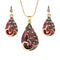 Conjunto de Collar Colgante y Aretes a Juego