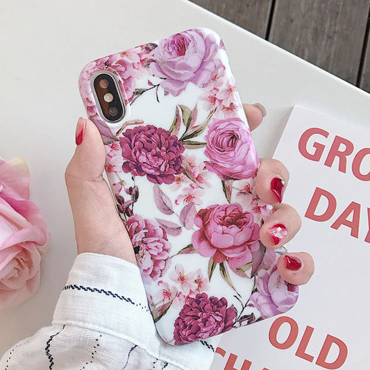 Funda Integral para Teléfono con Diseño Floral