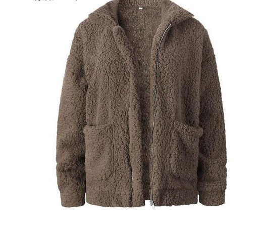 Abrigo Casual Mujer Otoño Invierno Lana Peluda Suelto Europeo - Image 8