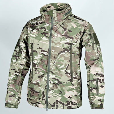 Abrigo Táctico Impermeable con Capucha Ajustable y Camuflaje - Image 10
