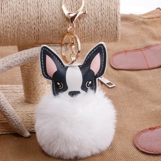 Llavero Pelota de Plumas PU para Mascotas - Accesorio Adorable - Image 26