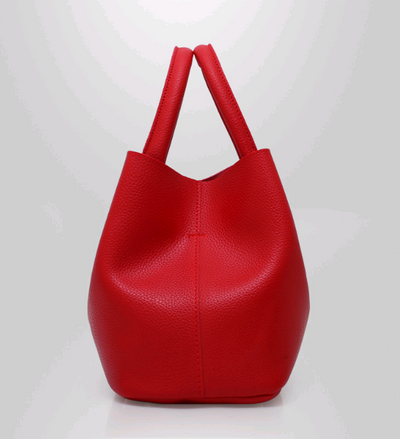 Bolso Bandolera Mujer Piel PU Patrón Grabado Tipo Lichi - Bolsa Tipo Cubo Elegante y Resistente - Image 4