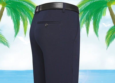 Pantalones Casuales Holgados para Hombre Cintura Alta Corte Recto - Image 12