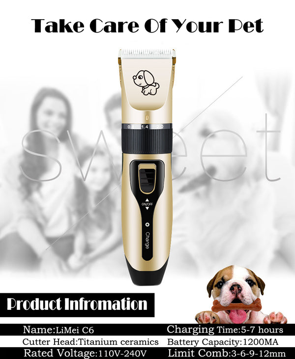 Cortapelo Recargable para Perros - Corte Seguro sin Irritar la Piel