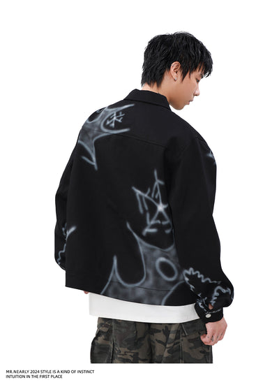 Chaqueta Urbana Unisex con Cierre de Cremallera - Estilo Graffiti Primavera Otoño - Image 9