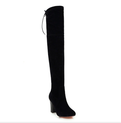 Botas Altas de Tacón Grueso para Mujer con Caña Elástica - Image 6