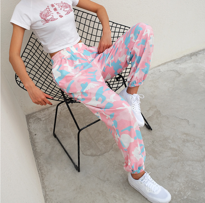 Pantalones Cargo Camuflaje Mujer - Joggers Holgados Cintura Alta Elásticos - Image 4