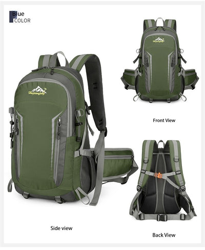 Mochila de Montaña Profesional 60L Impermeable Ligera para Senderismo y Camping - Image 25