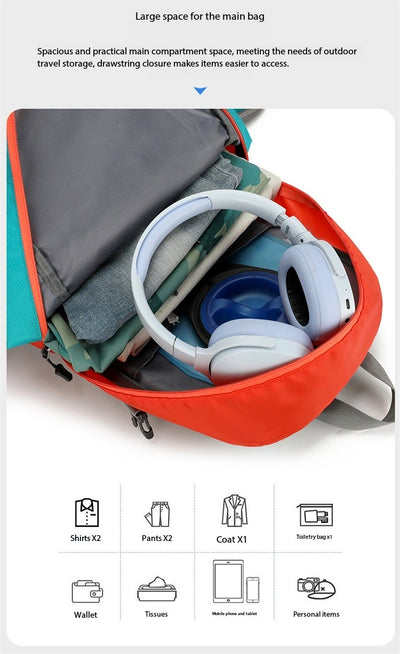 Mochila de Montaña Profesional 60L Impermeable Ligera para Senderismo y Camping - Image 26