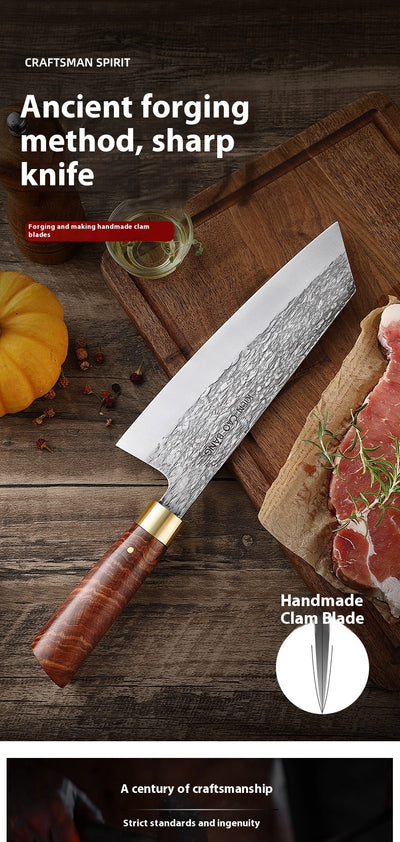 Cuchillo de Cocina Profesional Acero Inoxidable Alto Cromo con Mango de Madera Maciza - Image 10
