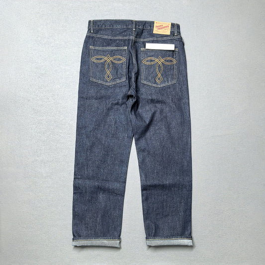 Jeans Rectos Rojo Primario para Hombre