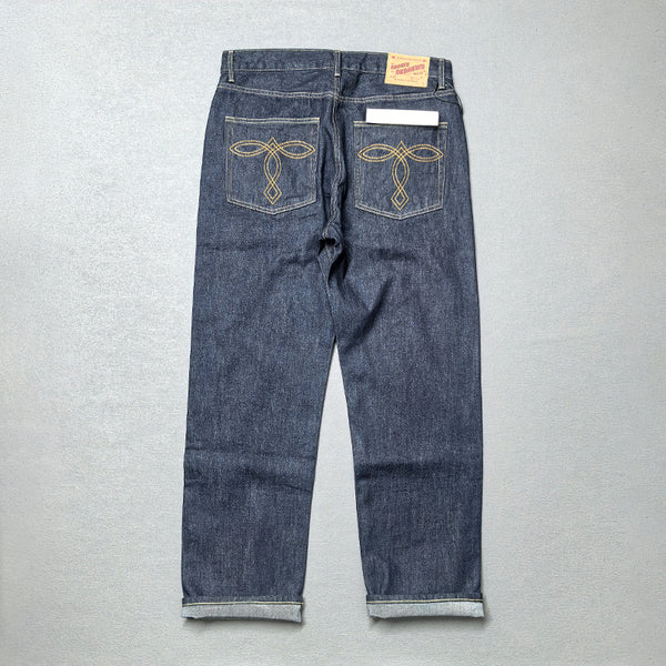 Jeans Rectos Rojo Primario para Hombre