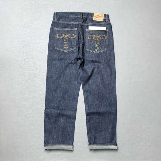 Jeans Rectos Rojo Primario para Hombre