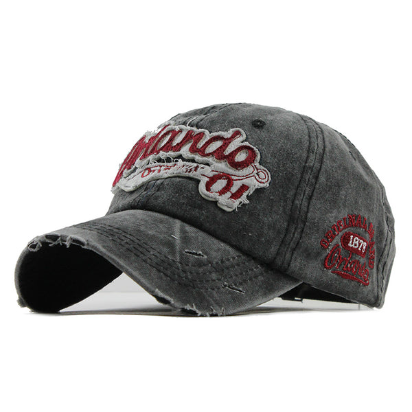 Gorra Vaquera de Algodón Lavado - Estilo Retro Clásico