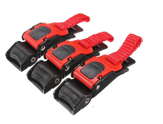Kit 3 Hebillas de Liberación Rápida para Casco de Motocicleta y Bicicleta