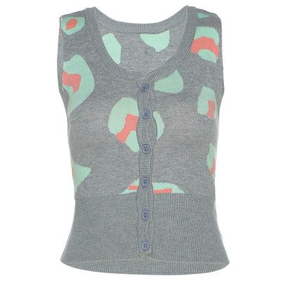 Blusa Larga Estampada con Solapa y Corte Irregular Slim Fit - Image 7