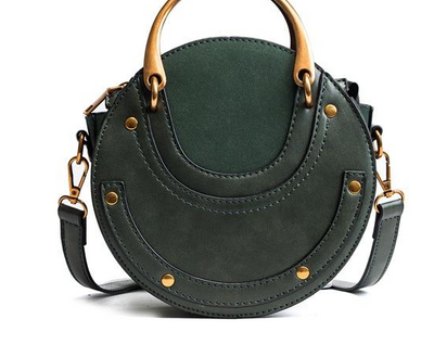 Bolso Redondo de Remaches Portátil - Bandolera Elegante Estilo Coreano para Mujer - Image 6