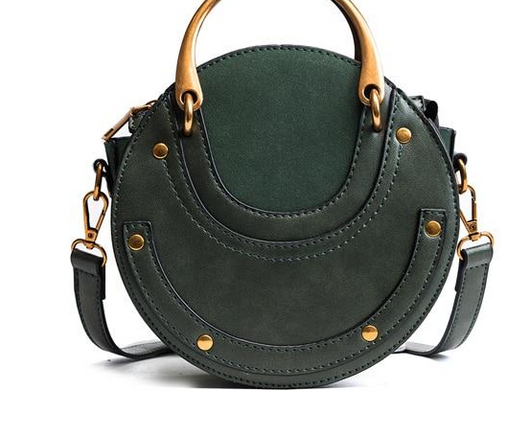 Bolso Redondo de Remaches Portátil - Bandolera Elegante Estilo Coreano para Mujer - Image 6