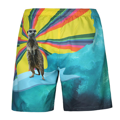 Shorts de Playa con Malla Estampada