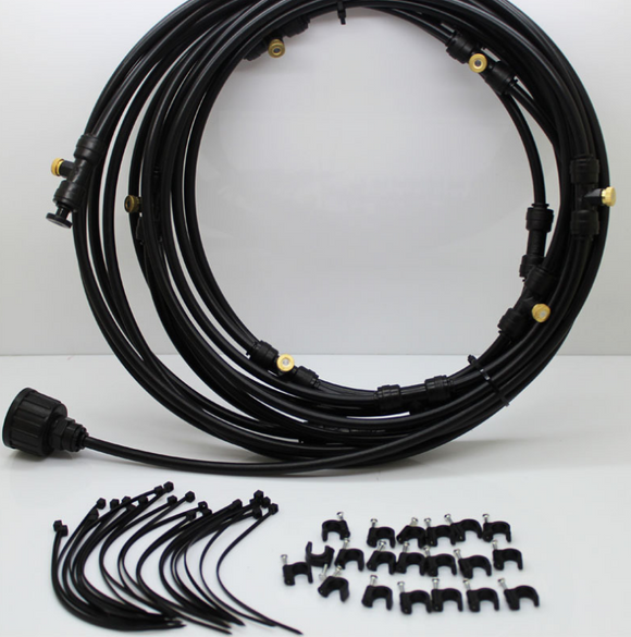 Sistema de Enfriamiento por Aspersión para Jardín