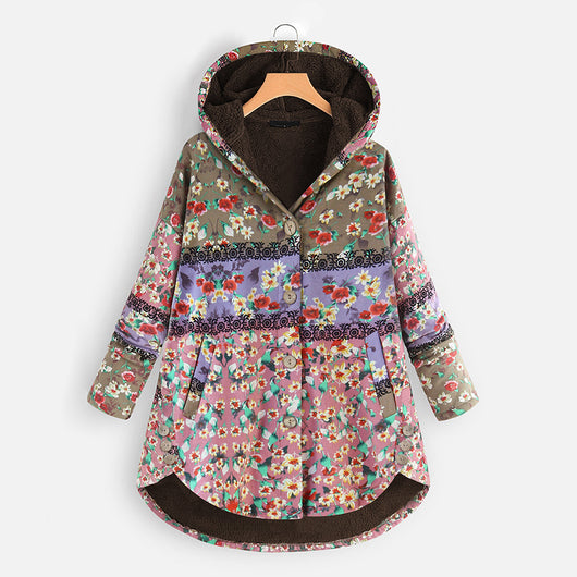 Sudadera con Capucha de Lino y Algodón Cálida - Image 16