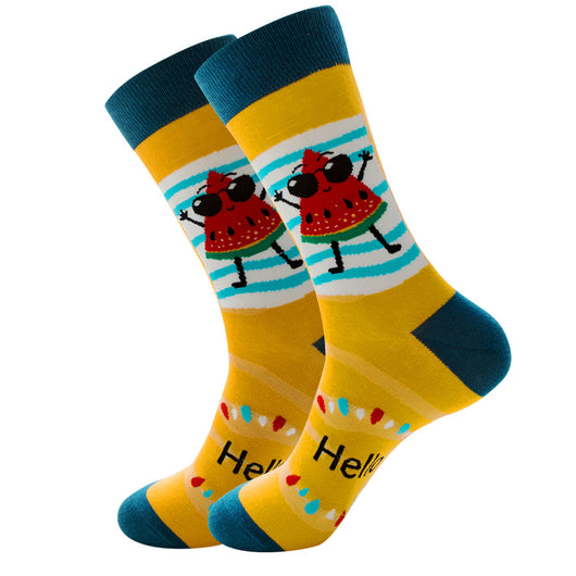 Calcetines Geométricos de Frutas para Mujer - Tendencia Urbana - Image 32
