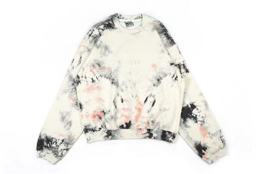 Suéter para parejas con estampado tie-dye y huesos - Image 5