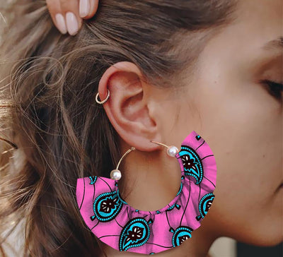 Aretes Artesanales Estampados de Diseño Exagerado - Image 34
