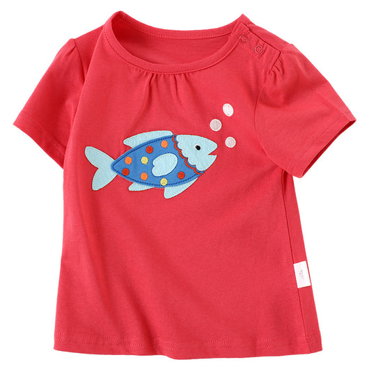 Playera Infantil de Manga Corta con Estampado de Caricaturas - Image 24