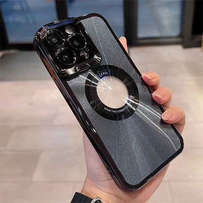 Funda Magnética para Teléfono con Soporte Invisible y Protección Electrochapada - Image 6