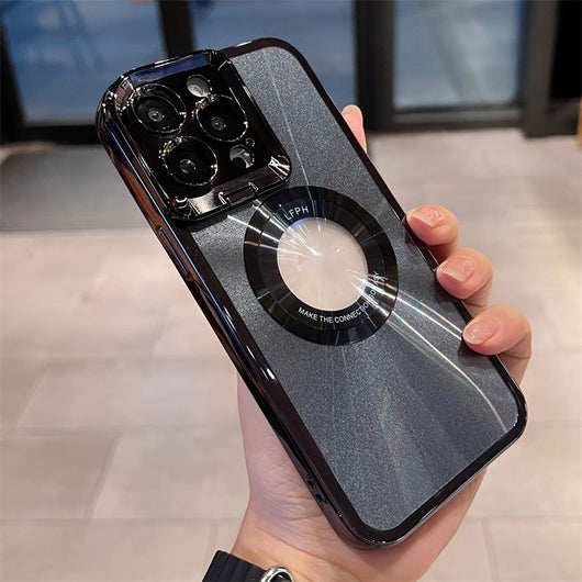 Funda Magnética para Teléfono con Soporte Invisible y Protección Electrochapada - Image 6