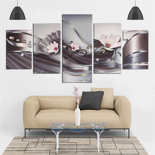 Set de 5 Cuadros de Pintura de Diamantes DIY
