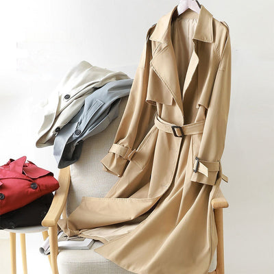 Abrigo Tipo Trench Coat de Largo Medio para Mujer - Image 14
