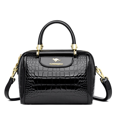 Bolso Bandolera de Cuero Charol Brillante para Mujer - Image 6