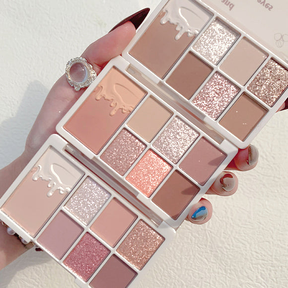 Paleta de Sombras de Ojos 7 Colores Mate y Perlado