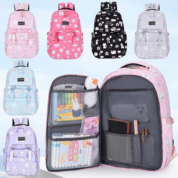 Mochila de Gran Capacidad con Estampado de Conejo Cartoon