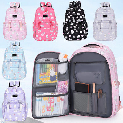 Mochila de Gran Capacidad con Estampado de Conejo Cartoon