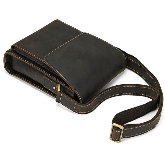 Bolso Bandolera de Cuero Genuino para Hombre - Image 43