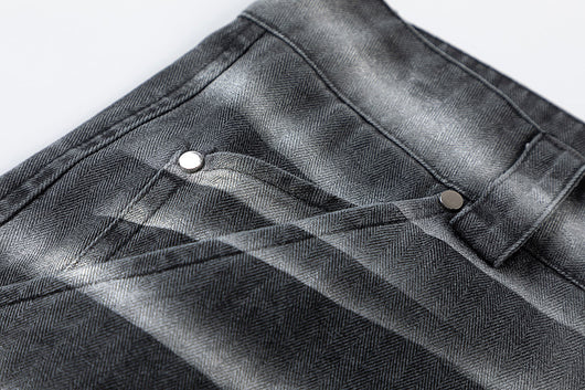Pantalones Vaqueros Rectos Metal Spray High Street - Estilo Urbano - Image 5