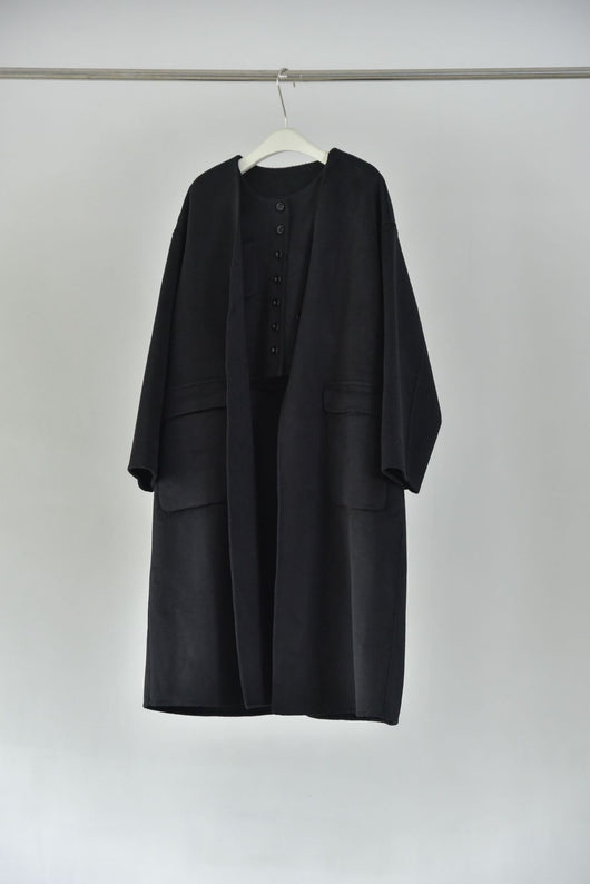 Chaleco Cardigan Reversible de Lana Doble Faz - Conjunto Elegante - Image 3