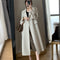 Abrigo Largo Cortavientos Blanco - Estilo Diosa Elegante