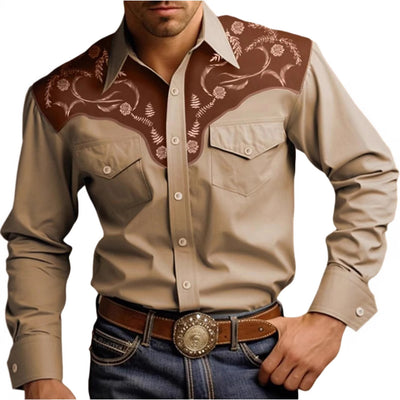 Camisa Vaquera Clásica de Manga Larga para Hombre - Image 3