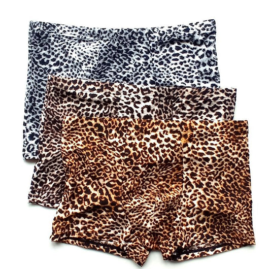 Boxer Briefs Estampado Leopardo Cintura Baja - Diseño Sexy y Cómodo