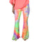 Pantalones Acampanados con Estampado Tie-Dye